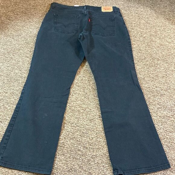 VTG,Levi's 550 Women’s Black Charcoal Relaxed Boot Cut Straight Jeans Size 16M - Picture 1 of 16